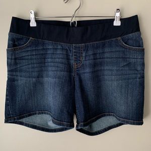 Liz Lange • L • Maternity Jean Shorts Elastic Waistband